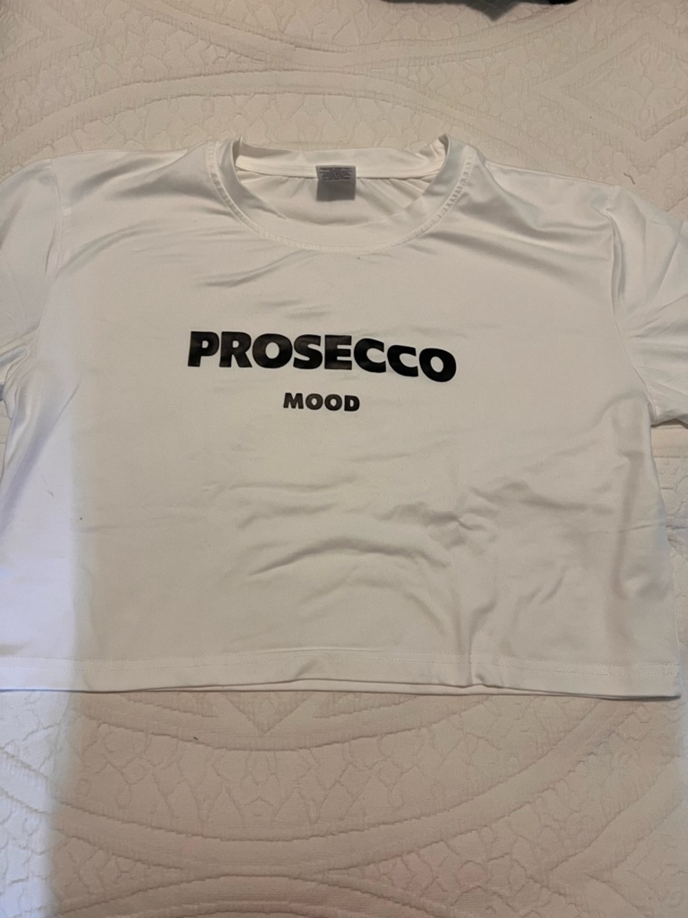 Prosecco Mood White Graphic Tee